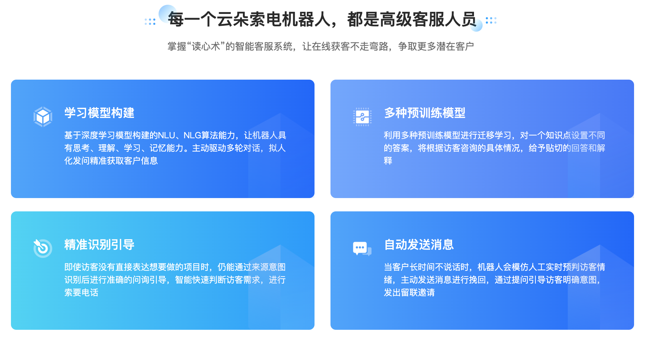 AI人工智能客服機(jī)器人有哪些-AI營銷問答機(jī)器人-昱新索電機(jī)器人 AI機(jī)器人客服 智能售前機(jī)器人 智能問答機(jī)器人 第4張